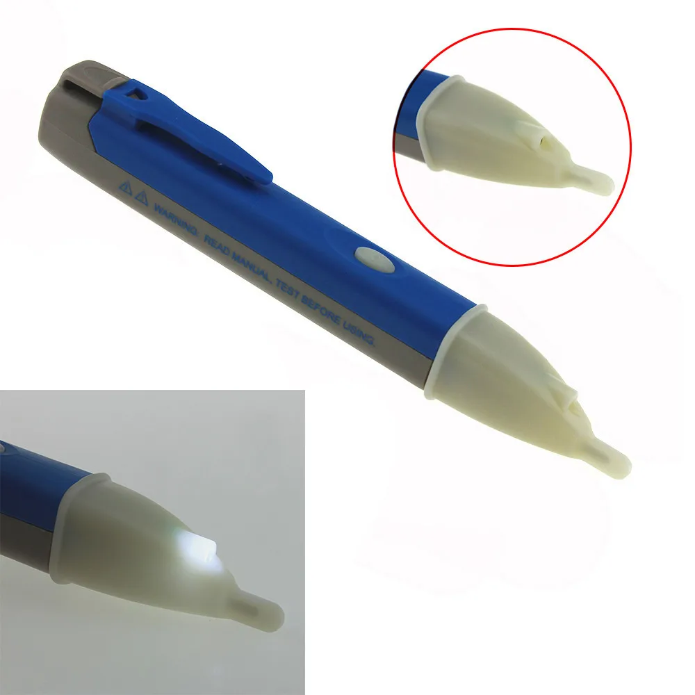 

Electricity Detector Test Pencil LED Light AC Electric Voltage Tester Volt Alert Pen Detector Sensor 90~1000V 2019