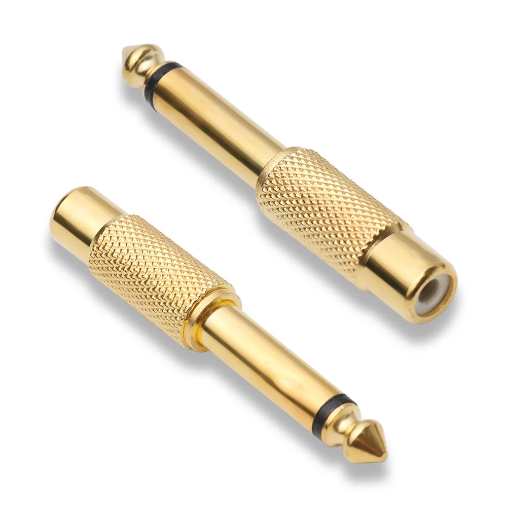 

6.5MM Male To 3.5MM Female Jack Plug Audio Headset Microphone Guitar Recording Adapter 6.5 3.5 Converter Cable Gold Plated