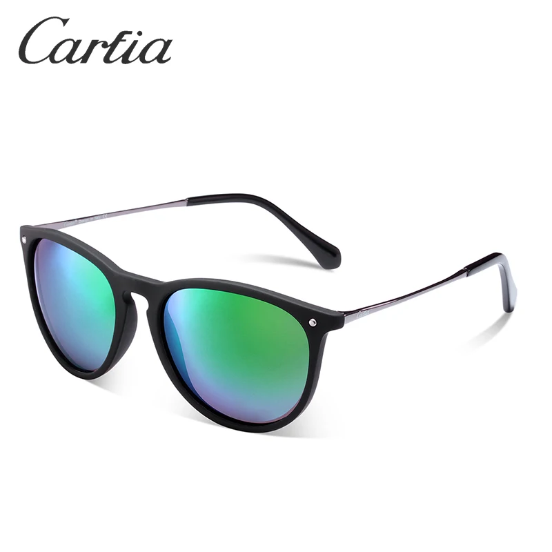 Carfia, женские винтажные Ретро солнцезащитные очки, модный стиль, мужские поляризованные солнцезащитные очки, овальная оправа, роскошные брендовые дизайнерские UV400 5100