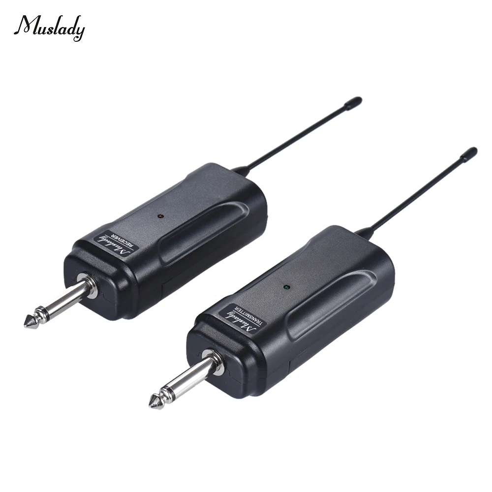 Muslady UHF Wireless Guitar System Transmitter Receiver Set 60M