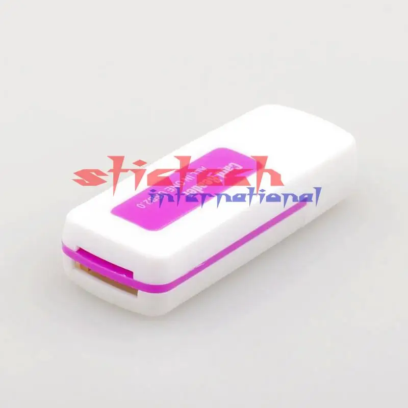 Dhl ИЛИ ems 1000 шт USB 2,0 4 в 1 устройство для чтения карт памяти для M2 SD SDHC DV Micro SD TF карты оптом синий
