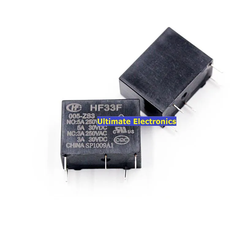 10PCS ZS3| RELAY HF33F-005-ZS3 JZC-33F-005-ZS3 5-pin conversion 3A 250V | Электронные компоненты и принадлежности