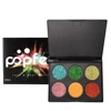 Palette d'ombre à paupières en poudre, diamant doré de haute qualité, 6 couleurs, paillettes, brillant, maquillage pour le visage, cosmétiques Ek6 # ► Photo 2/6