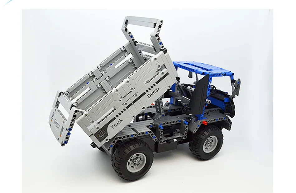 Blocos de Construção Brinquedos para Crianças Cada Controle Remoto Caminhão Basculante Compatível Cidade Técnica Carro Veículo Tijolos Série 638 Pçs rc 21 basculante blocos de construção compatível cidade técnica