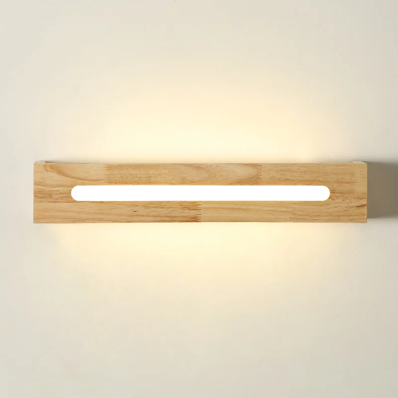 breve moderna luce led specchio bagno illuminazione lampade in legno lampada da comodino in legno led
