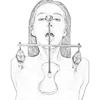 Pinces à mamelon pour jeu de torture ajustable, SM, clips pour mamelon, fixations de sein, accessoires en métal, pour fétiche, jouets sexuels ► Photo 2/6