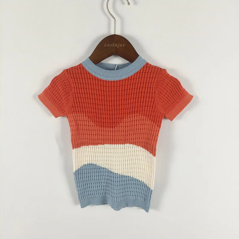 BOBOZONE/тонкий свитер с короткими рукавами для детей, летний свитер для мальчиков и девочек