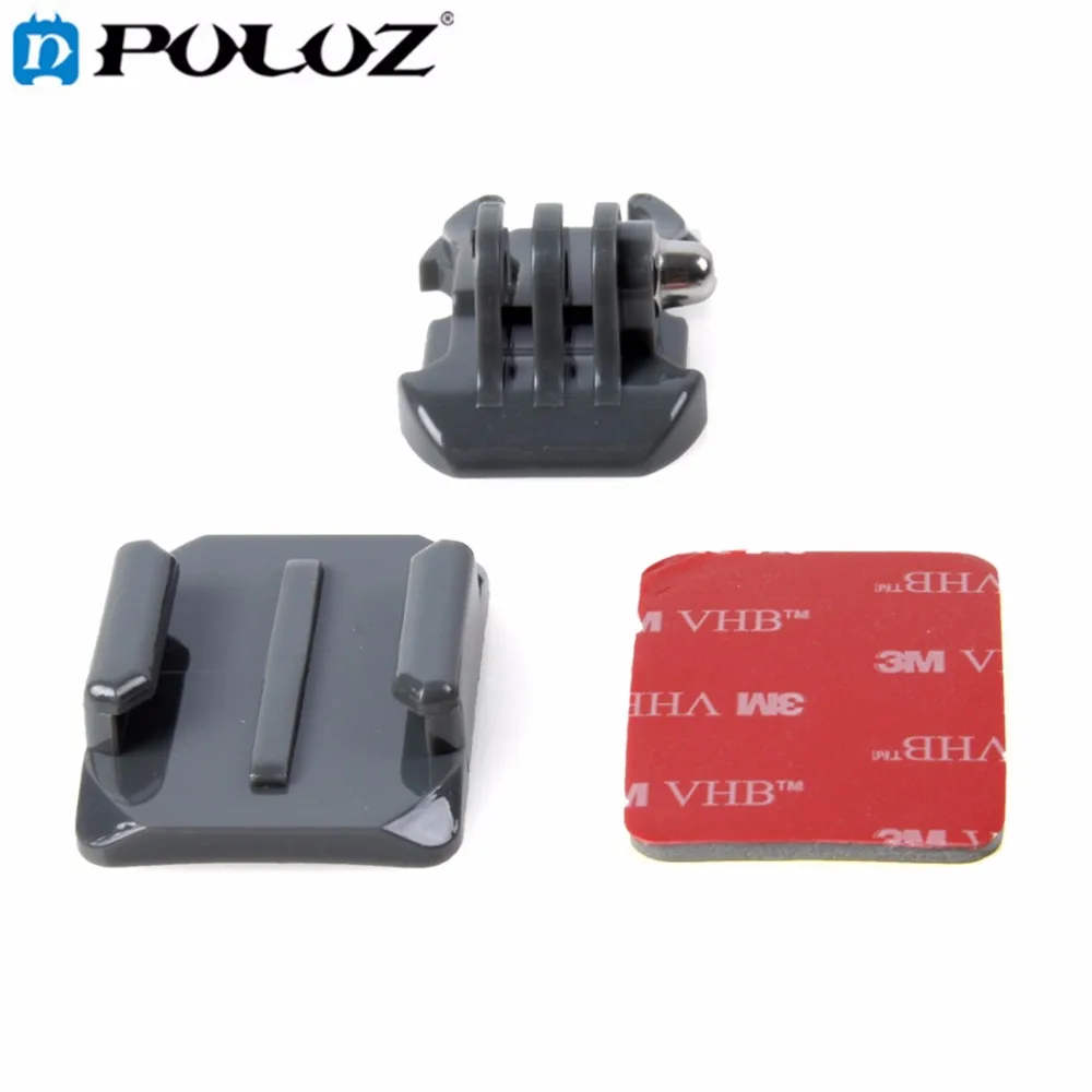 PULUZ For Gopro Helmet Curved Surface + 3M VHB Sticker Mount Stand Kit for GoPro Hero 4 / 3+ 3 2/1 | Электроника
