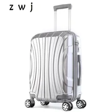 Новые дорожные чемоданы с алюминиевой рамой viagem com rodinhas багаж на колесиках