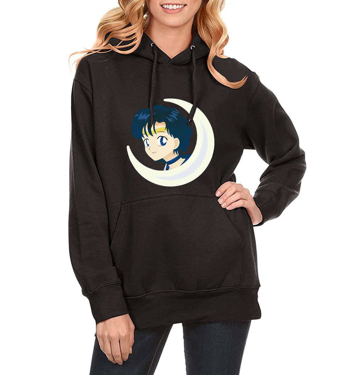 sailor moon bershka hoodie