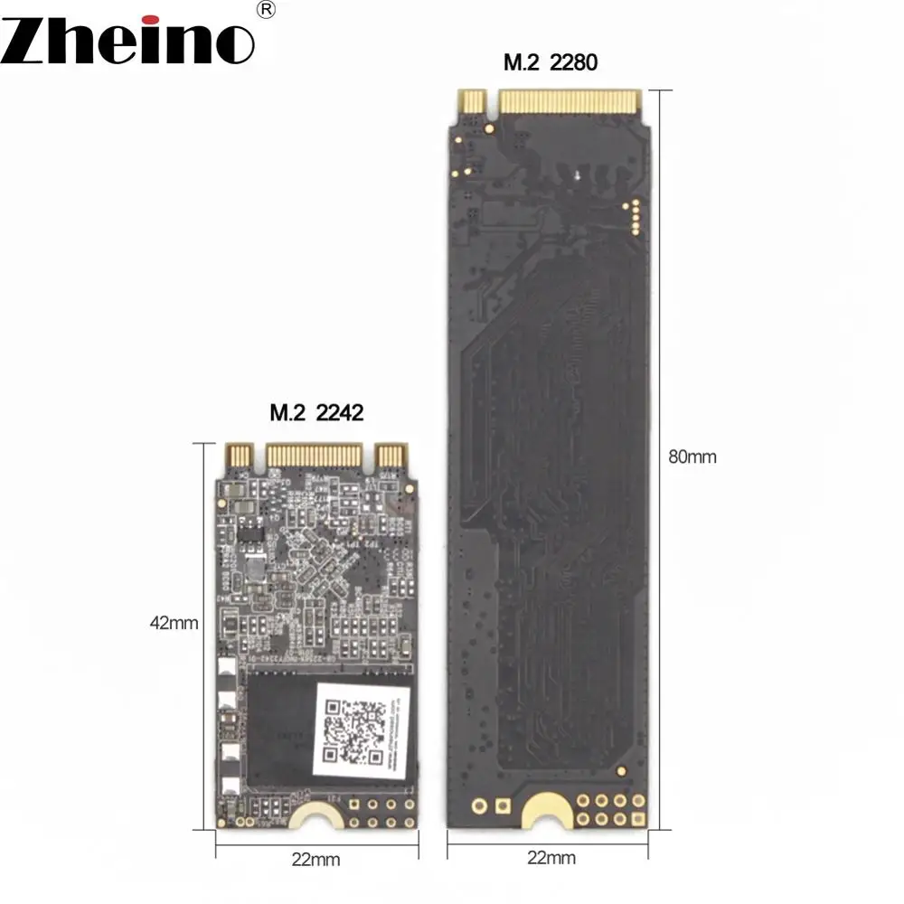 Zheino SSD M.2 2242 64 Гб 128 256 512 SATA3 M.2 SSD 2242 NGFF SATA3 Внутренний твердотельный жесткий диск SSD