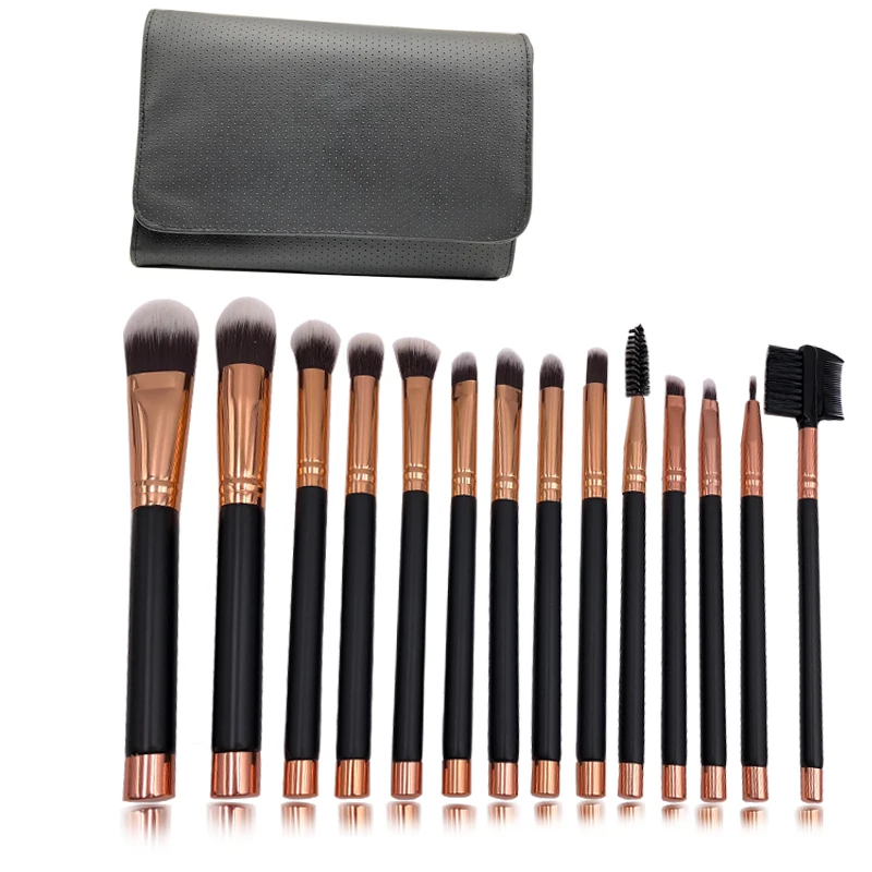 

18Pcs Wooden make up brushes Cosmetic powder brush Eyebrow Eyeshadow Brush Makeup Brush Set Tools pinceaux maquillage