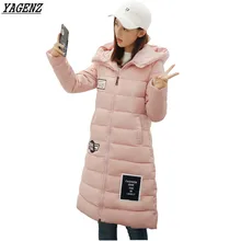 YAGENZ Women Basic Coats 2017 New Women s Winter Jacket Cotton Jacket Slim Elegant Ladies Hooded