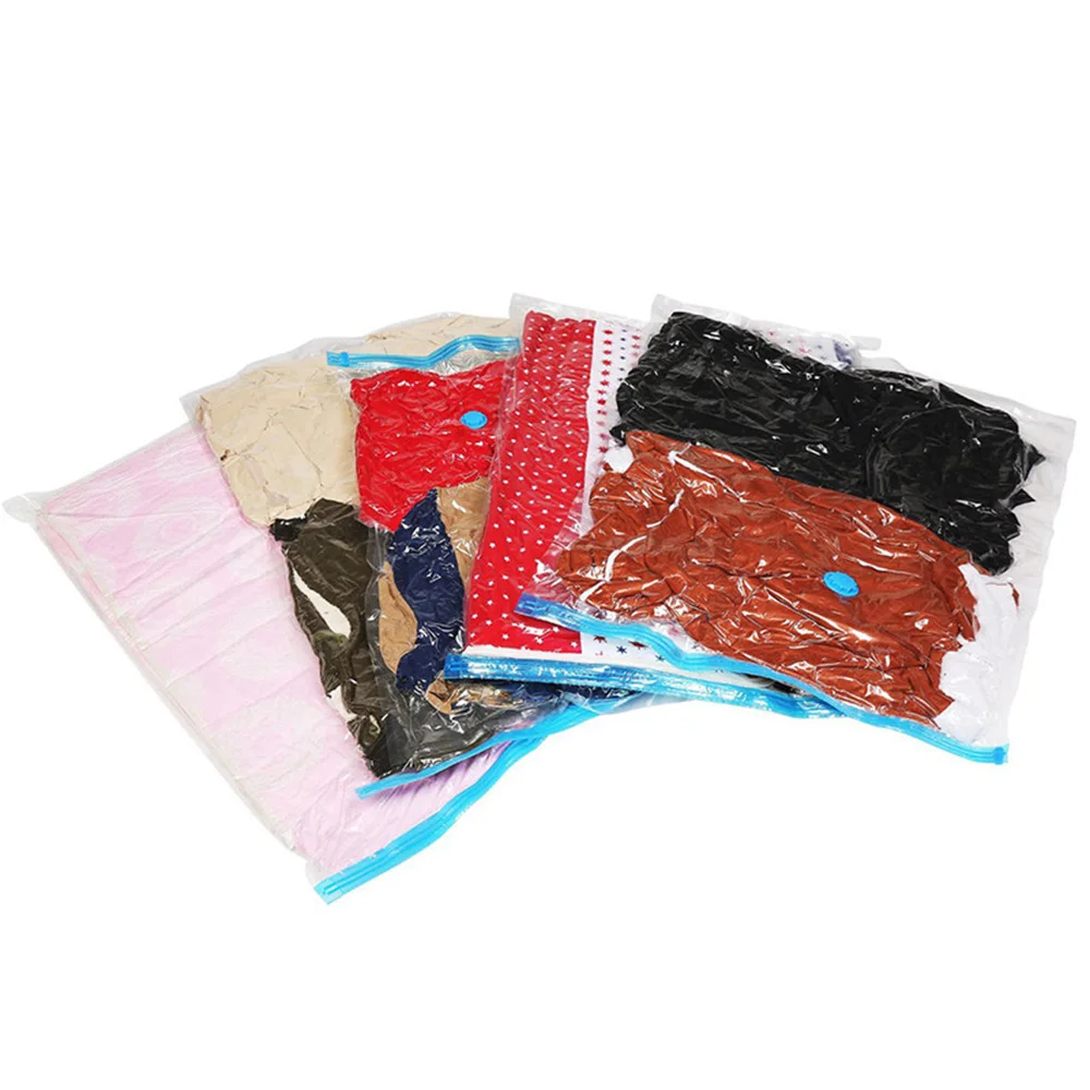 20pcs Clothes Vacuum Storage Bag 3 Sizes Transparent Frame Foldable Large Seal Compression Home Travel Space Saving Bag