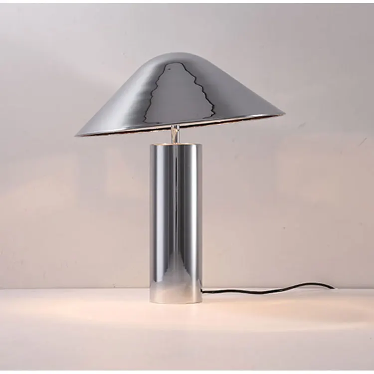 

Современные настольные лампы E27, лампа для гостиной, спальни, кабинета, с грибом, черные, розовые, золотые, серебристые светильники ZA911557