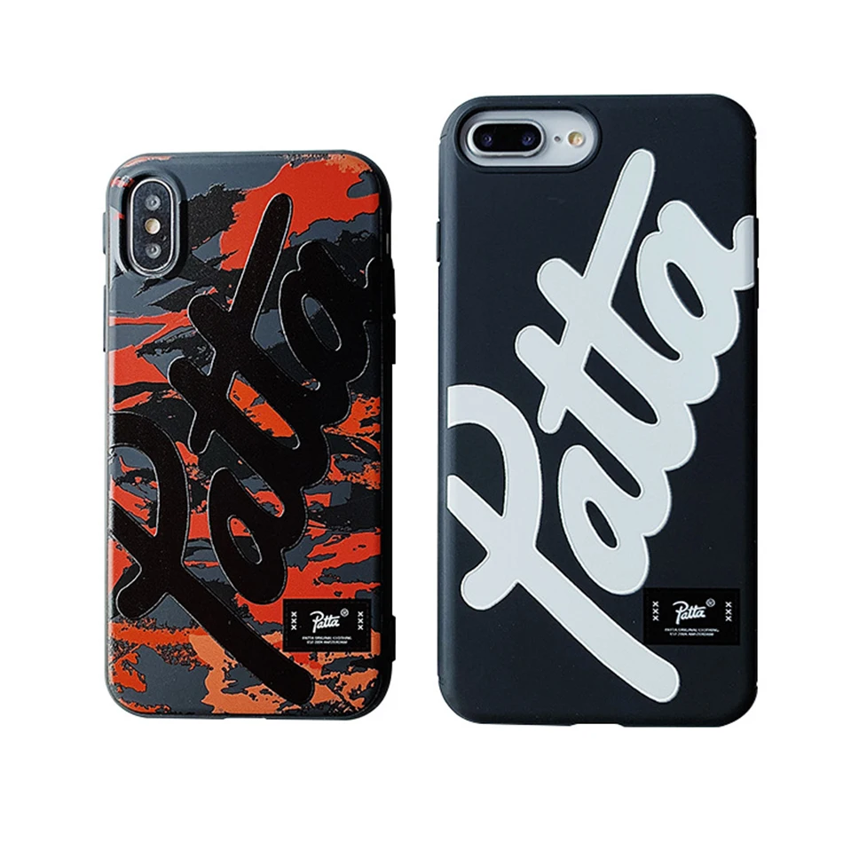 

Fashion Text Back Cover Pattern For iPhone X XR XS MAX Soft Case For iPhone 6 6SP 7 8 Plus Anti-Fall Protective TPU Cases Coque