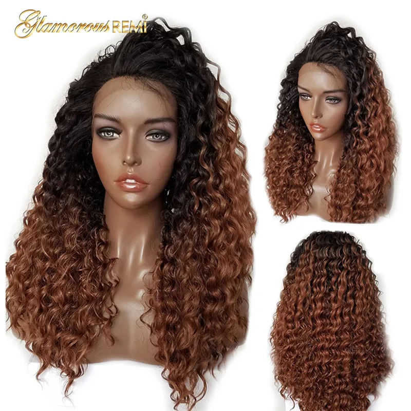 Малазийские бесклеевые кудрявые парики на кружеве, человеческие волосы remy для женщин, отбеленные узлы с детскими волосами, 8-26 дюймов, плотность 150%, 1b 30