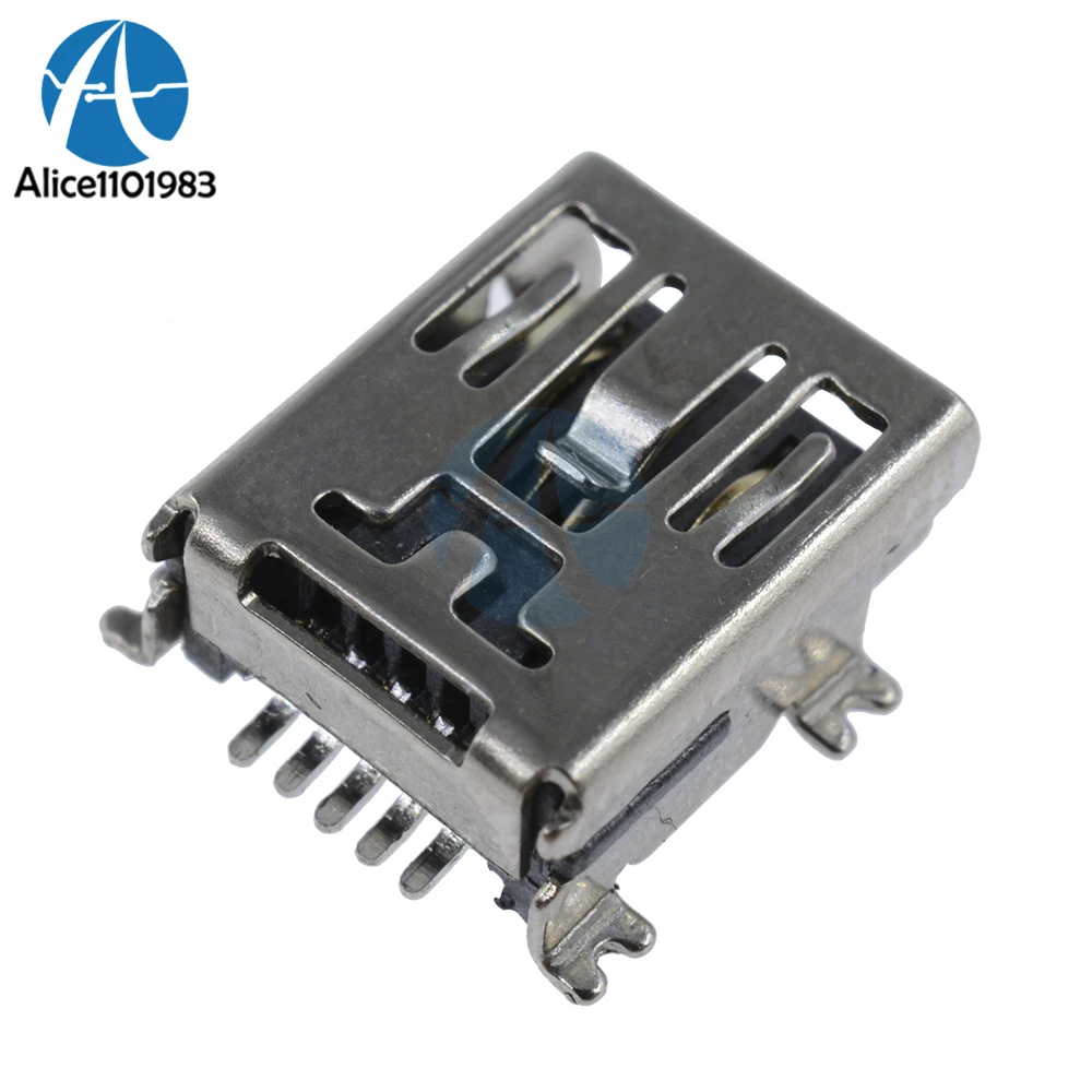 

10PCS Mini USB SMD 5 Pin Female Mini B Socket Connector Plug