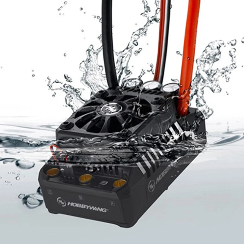 

Hobbywing EzRun Max6- / Max5 V3 160A / 200A Speed Controller Waterproof Brushless ESC for 1/6 1/5 RC Car
