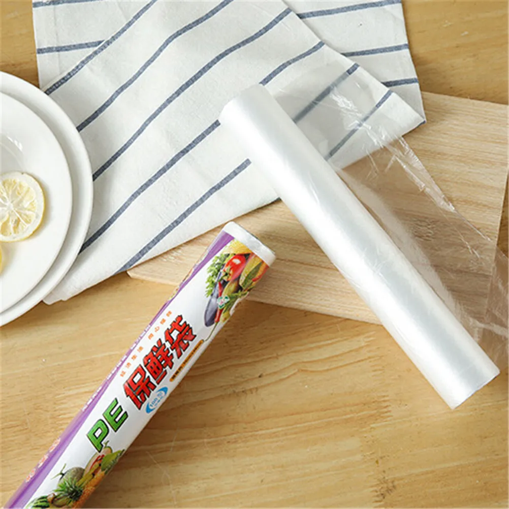 1 Roll Plastic Bags Saran Wrap Kitchen Fresh Keeping Heat Sealer Food
