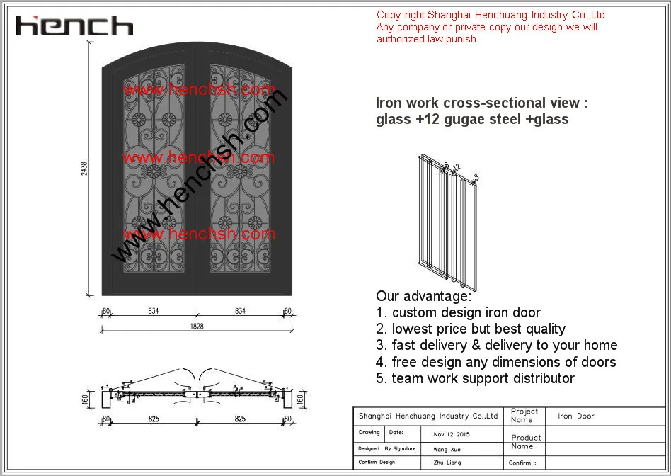 For Sale Iron Front Door Security Gates Residential Metal Doors