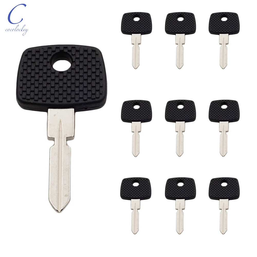 Cocolockey Transponder Chip Key Shell No Chip Fit  FOR Mercedes Benz Car Chip Key Blank HU39 4 Track Uncut Blade 10pcs/lot