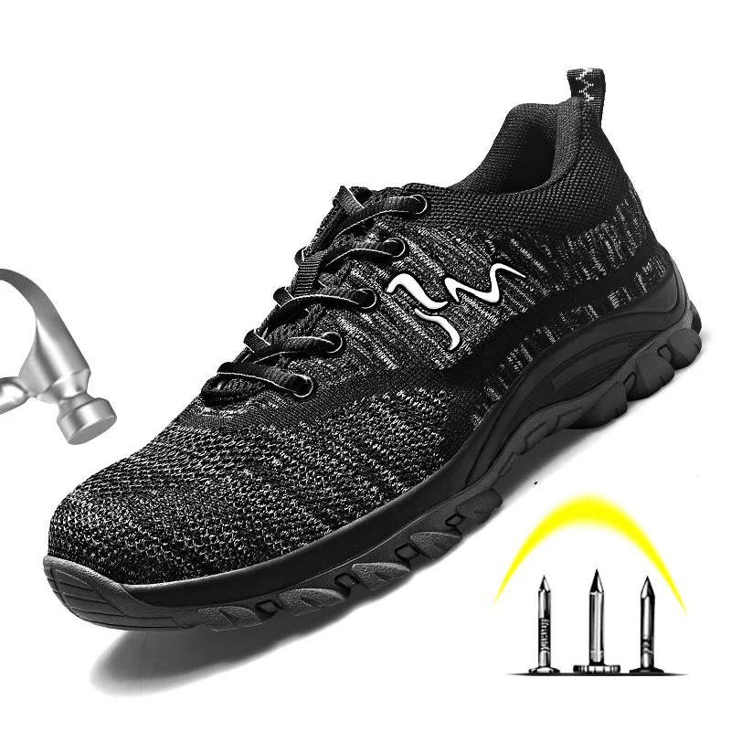 

Men's Work & Safety Boots Shoes Outdoor Steel Toe Cap Military Men Construction Anti-slip Puncture Proof Boots