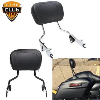 

For Harley Touring Road King Street Glide FLHR FLHX FLHT FLTR 2009-2019 Motorcycle Detachable Sissy Bar Passenger Backrest W/Pad