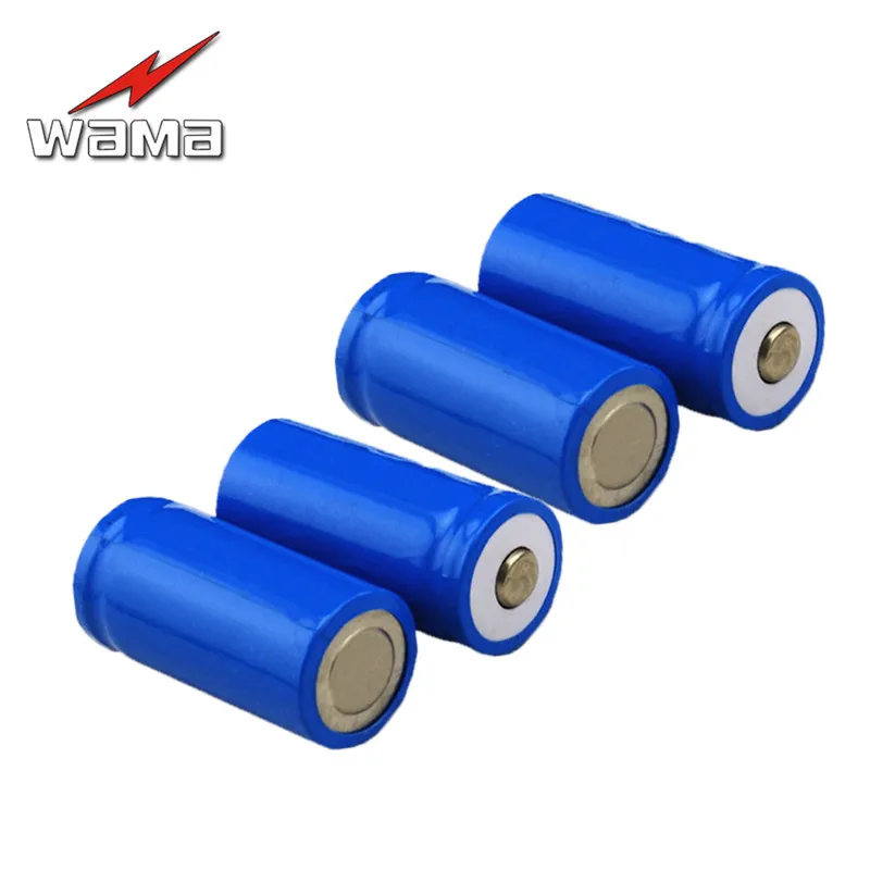 

4x Wama 3.7V Real 400mAh 16340 CR123A Li-ion Lithium Rechargeable Batteries DIY PowerBank Box Battery for Flashlight Torch