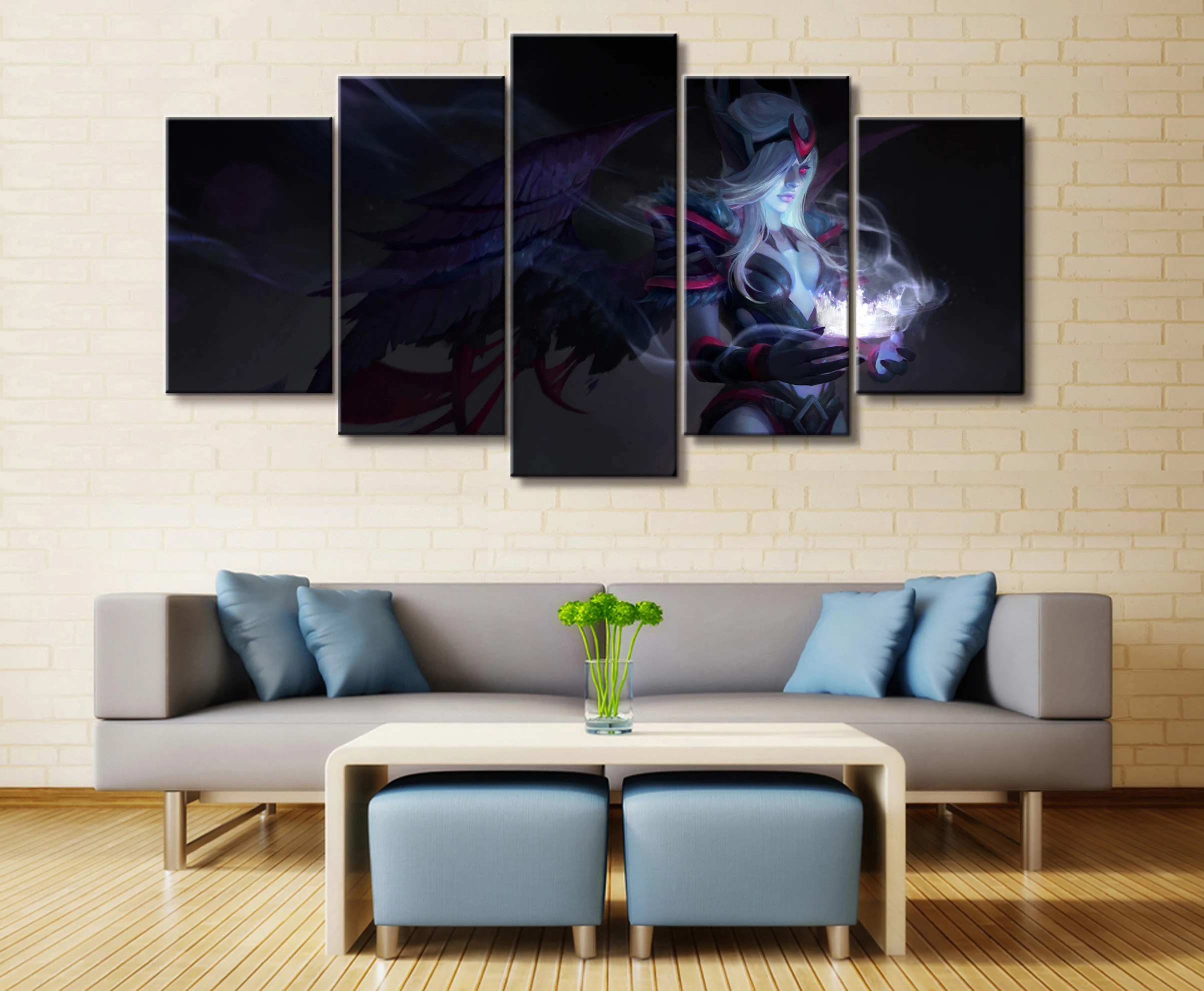 Wall Art Game Poster 5 Pieces DOTA 2 Poster Printed Canvas Painting Pictures Modern Painting On Can