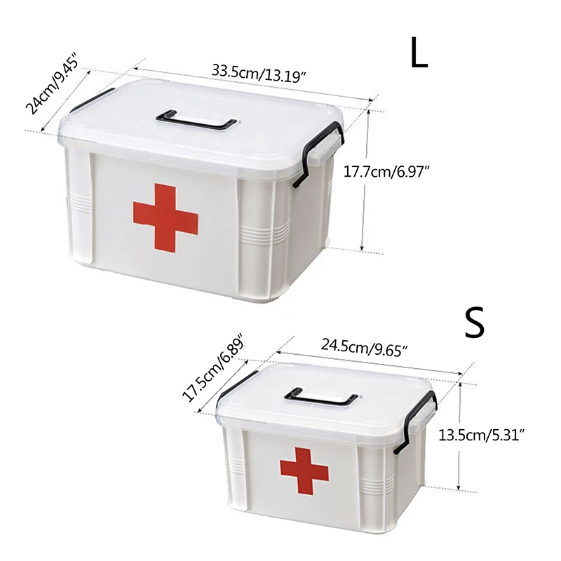 Домашняя аптечка, медицинская коробка для хранения, медицинский чехол, органайзер, пластиковые контейнеры с ручками, медицинский контейнер для выживания