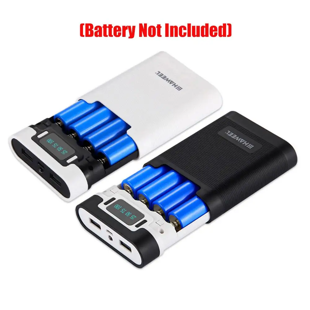 

Portable Empty 4x18650 Battery Case Dual USB 5V/2.5A DIY Power Bank Enclosure hot