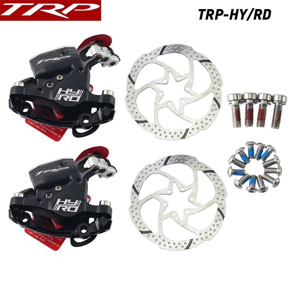 

TRP HYRD ROAD Hydraulic Disc Brake MTB Caliper HY/RD Post Mount Cable Actuated Caliper 160mm w/ or w/o Rotor Front / Rear / Set