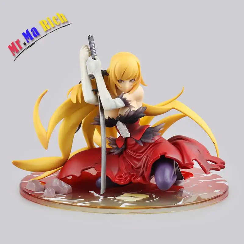 Аниме Фигурка 12 см Kizumonogatari Oshino Shinobu Kissshot ПВХ фигурка коллекционные игрушки модель