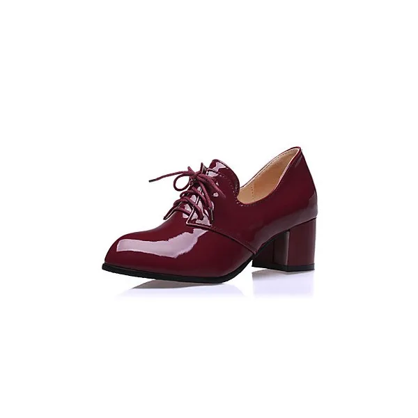 Burgundy lace up shoes Clearance