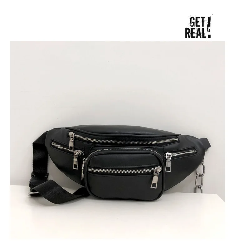 

Messenger Bags Black 2019 New Women Waist Bag Multifunction Women Waist Pack Fashion Phone Bags Small Belt Bag Fanny Packs Women