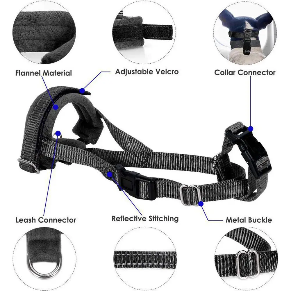Регулируемый дышащий Анти лай нейлон собака рот крышка для наружного использования