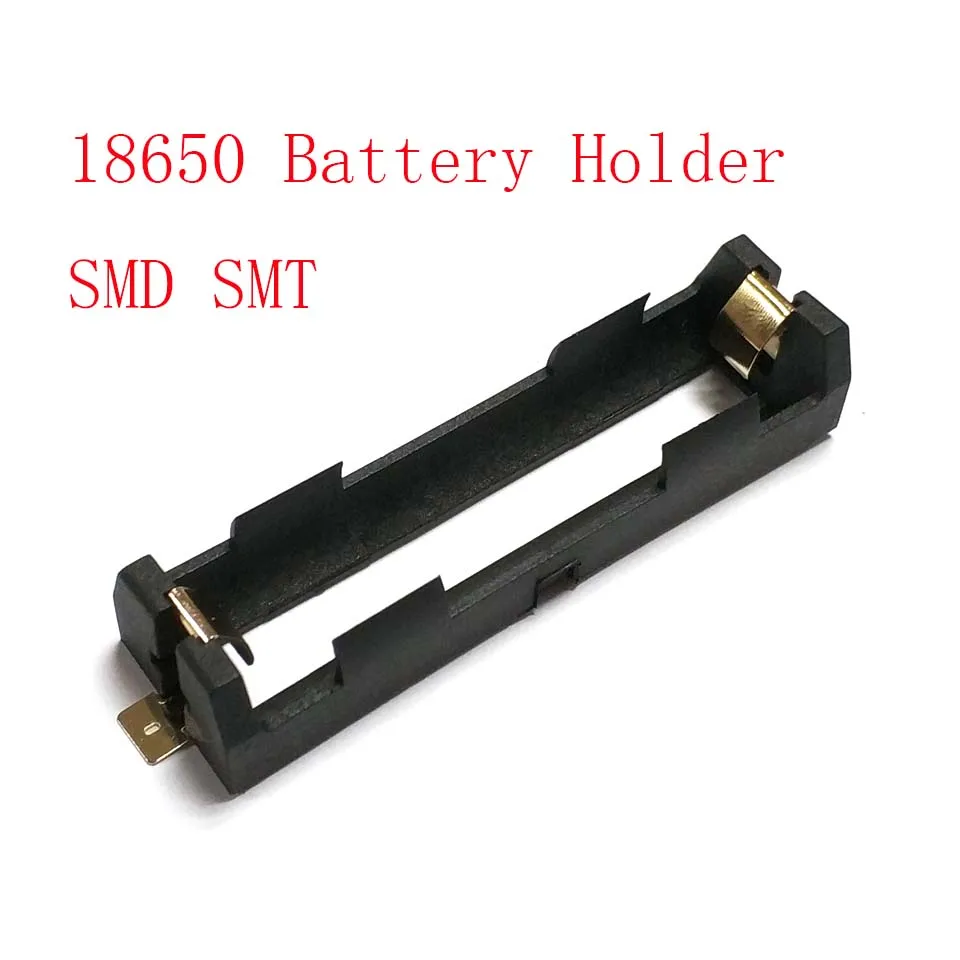 Высококачественная батарея SMD SMT с держателем батареи 18650 бронзовые значки Корпус