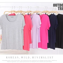 Женский комплект для сна, Капри с короткими рукавами, модальный хлопковый тонкий комплект для отдыха большого размера, укороченные штаны, пижамный комплект