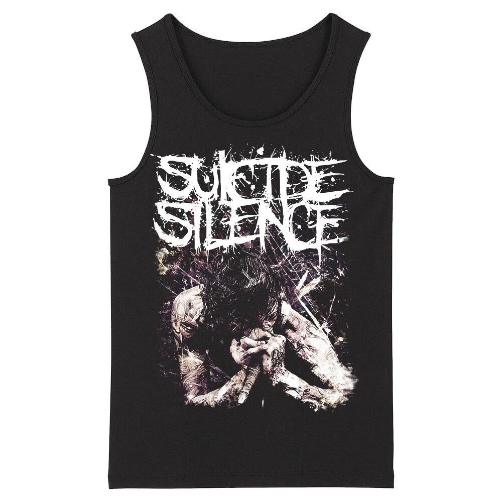 Bloodhoof SUICIDE SILENCE Rap Металл альтернатива тяжелый металл Deathcore мужской топ топы на бретелях Азиатский размер