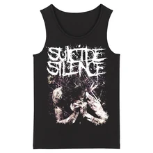 Bloodhoof SUICIDE SILENCE Rap Металл альтернатива тяжелый металл Deathcore мужской топ топы на бретелях Азиатский размер