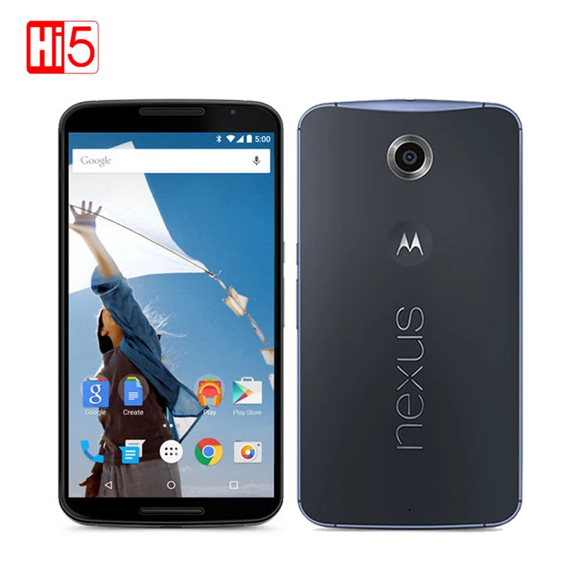 Motorola Google Nexus 6 XT1103 XT1100 4 ядра 3 ГБ оперативная память 32 Встроенная г LTE сотовый телефон 5,96 дюймов 13MP 3220 мАч Восстановленное