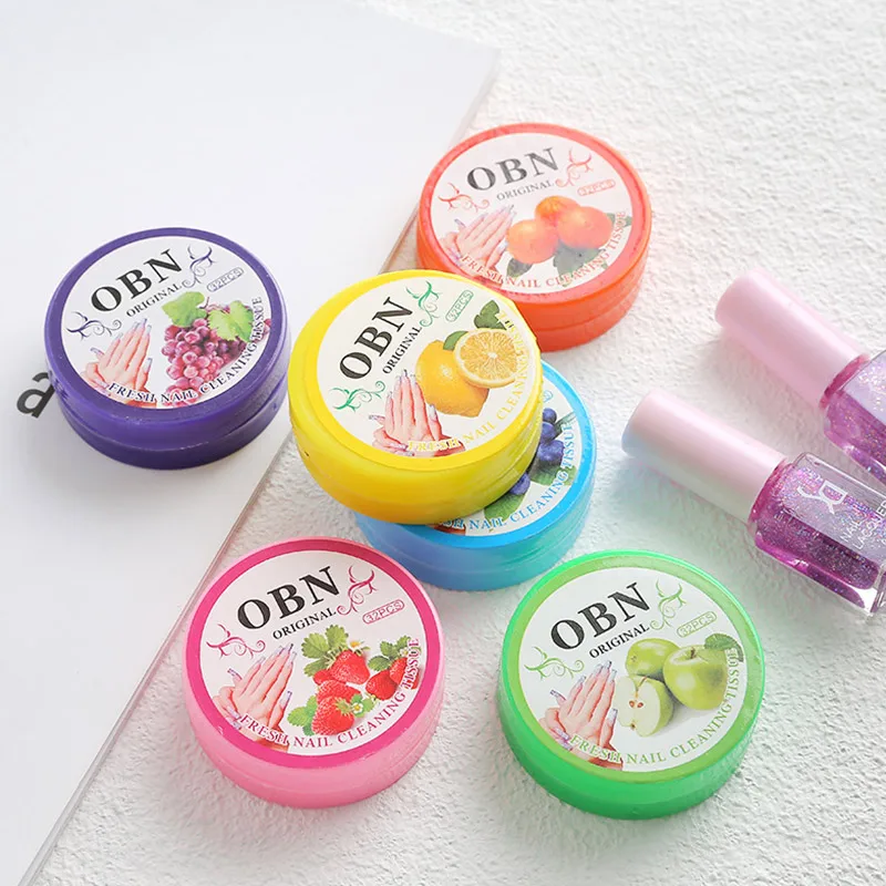 

Hot sale Flower Flavor Nail Art Polish Vanish Remover Pads Wet Wipes Paper Towel