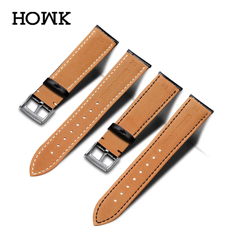 Ремешок кожаный для часов Tissot 24 мм 22 20 мм|watch strap|watchband blackleather watchband |