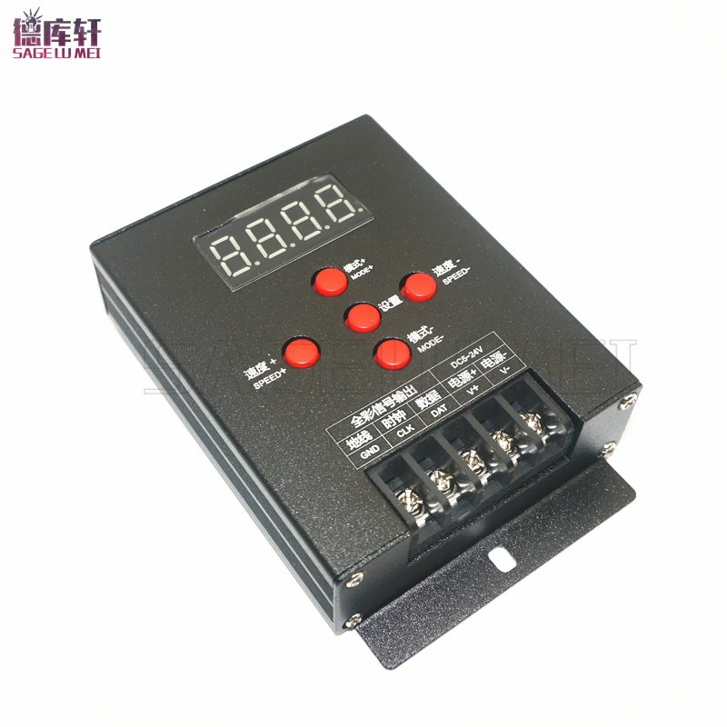 

T-500 Full-color WS2811 WS2801 LPD6803 2812b 2813 Mini Intelligent SPI TTL LED RGB Controller Magic Dream Color LED Strip