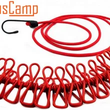 Открытый Кемпинг с прищепки для одежды линии путешествия портативный выдвижной ветрового стекла одежды 12 Клип Вешалки для одежды