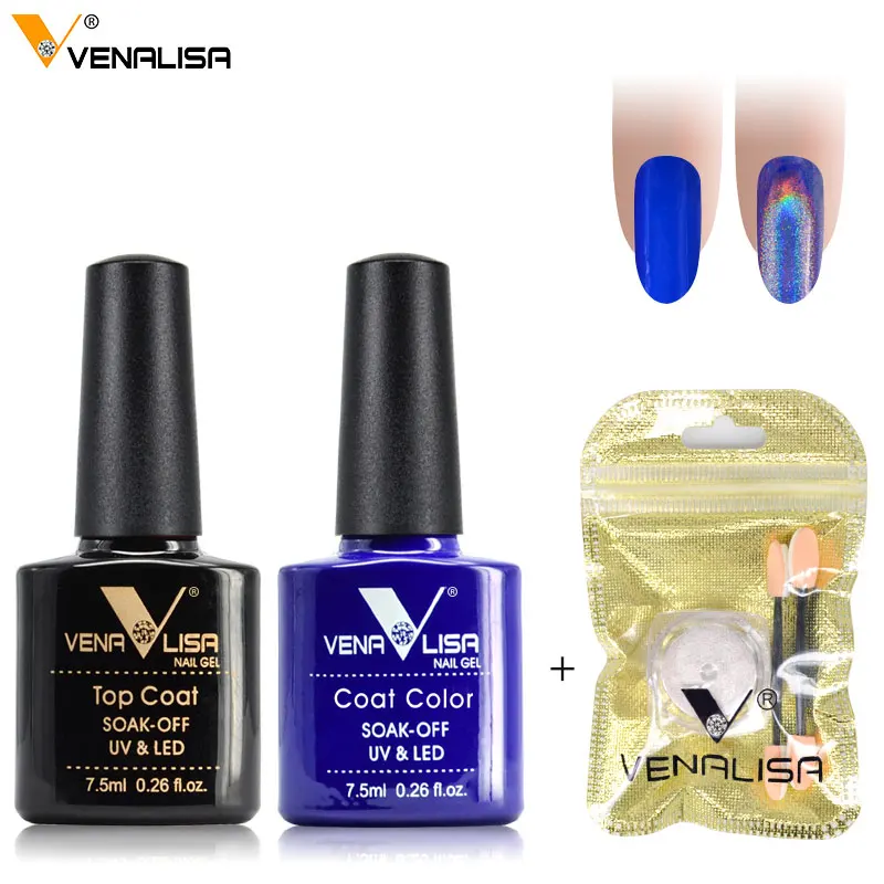 Holographic Mirror Powder Chrome Pigment Effect Laser Powder Enamel Gel Polish LED Gel Holographic Nail Polish Lacquer Varnish