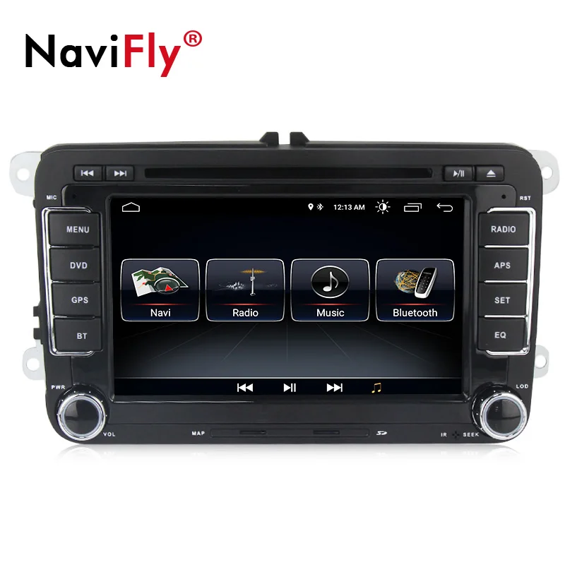 Excellent Android 8.0 Quad Core Car DVD GPS Navi for Volkswagen VW Skoda Octavia golf 5 6 touran passat B6 jetta polo tiguan player audio 2
