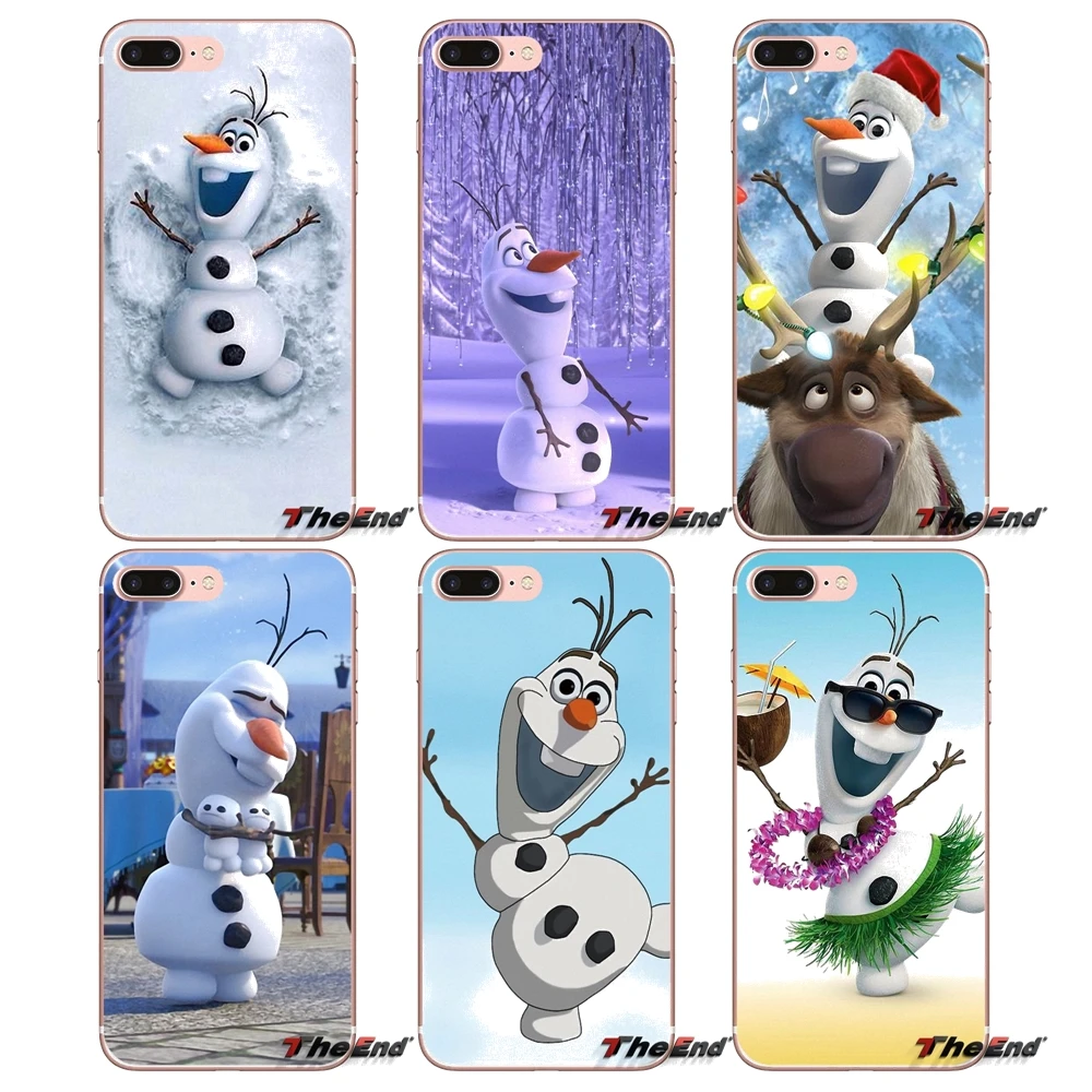 

For Xiaomi Mi6 Mi 6 A1 Max Mix 2 5X 6X Redmi Note 5 5A 4X 4A A4 4 3 Plus Pro Snowflakes Stars Snowman Olaf Pattern Case
