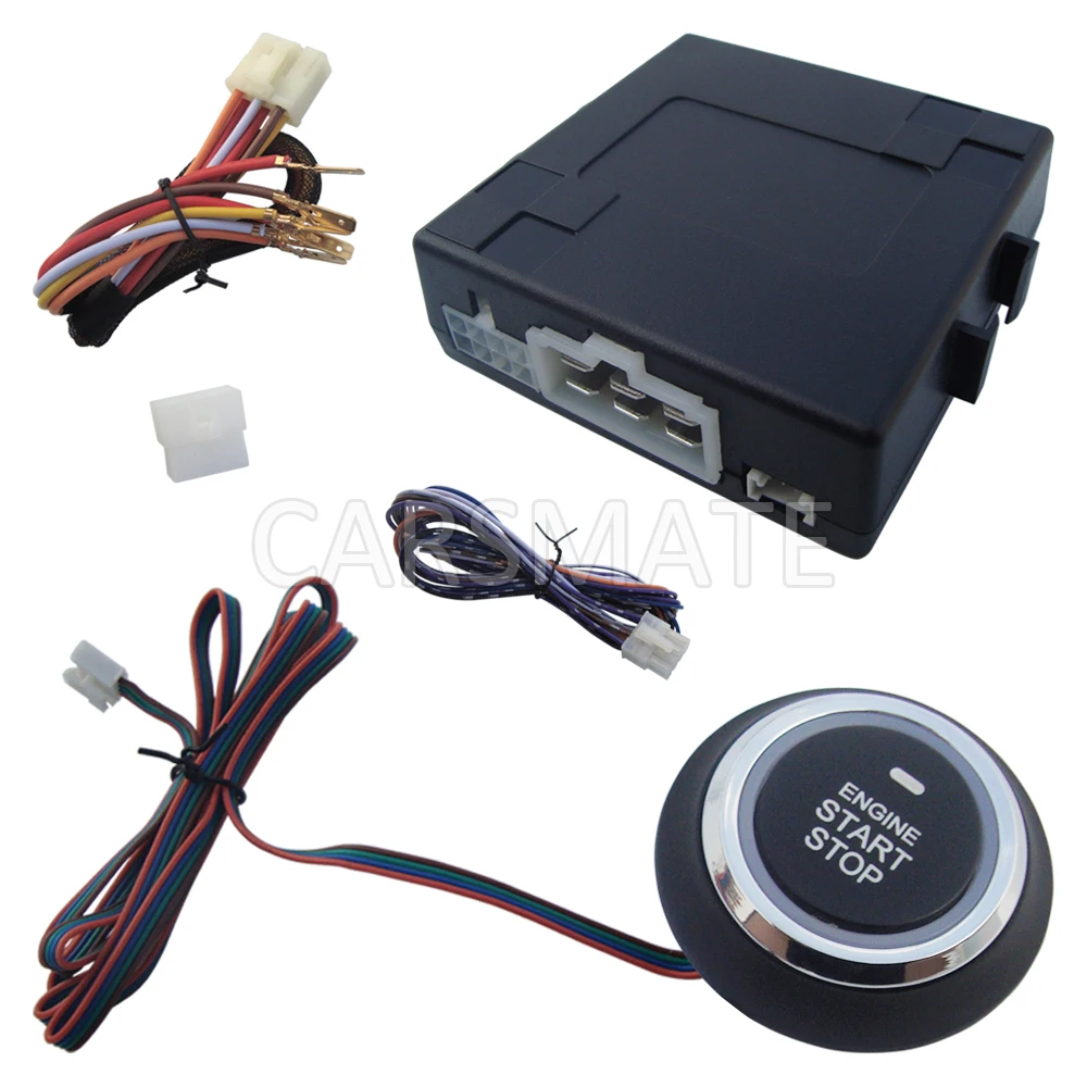 

Smart Car Engine Start Stop System With New Push Button Compatible With Car Alarm System With Remote Engine Start Function